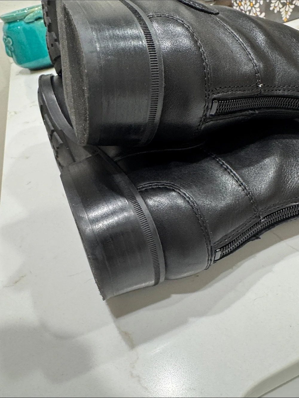 Sam Edelman Black Leather Over-the-Knee Riding Boots - Women